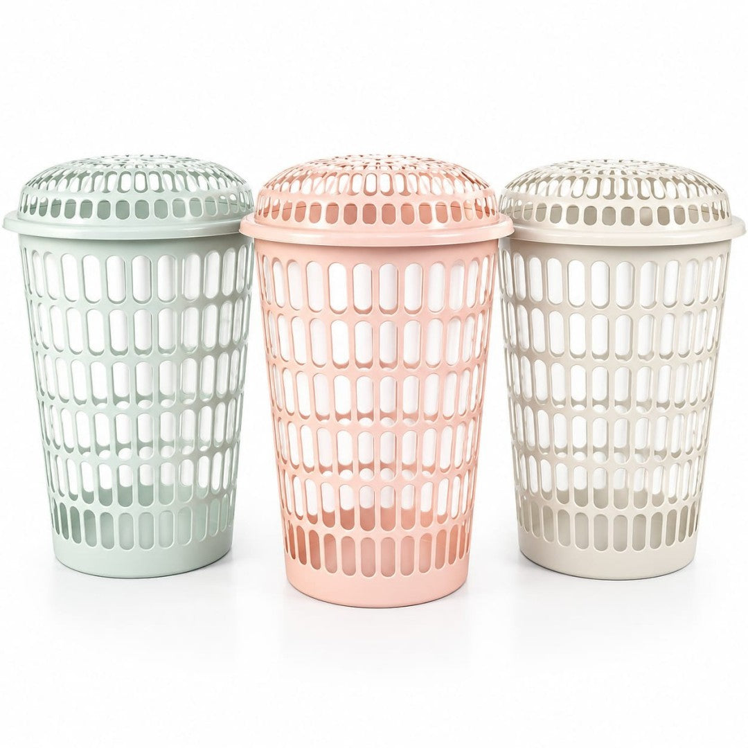 CANASTA CON TAPA PVC YF-0024