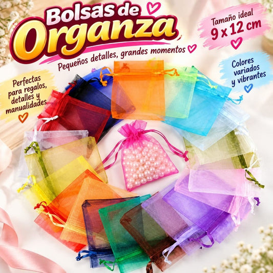 BOLSITA MALLA ORGANZA 9*12