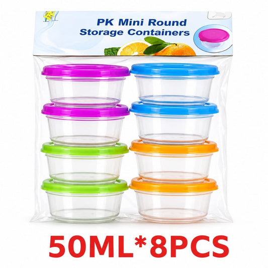 SET RECIPIENTES PARA REFRI 50ML 8PCS 2148