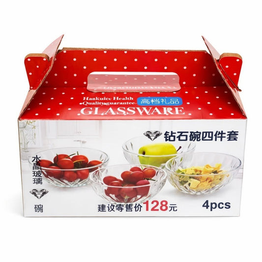 SET TAZA VIDRIO 4PCS