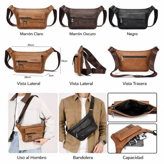 BOLSO CRUZADO DE PECHO CUERO 1377
