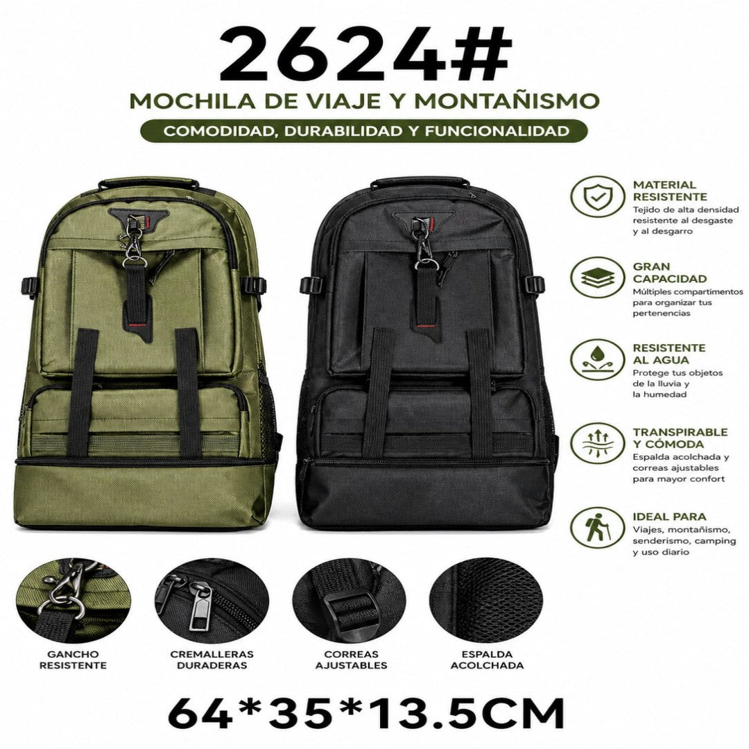 MOCHILA DE VIAJE GRAN CAPACIDAD 2624