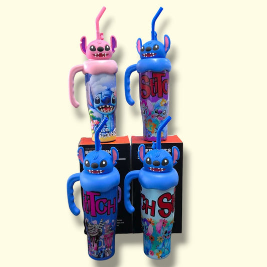 VASOS CON PAJILLA PERSONAJE