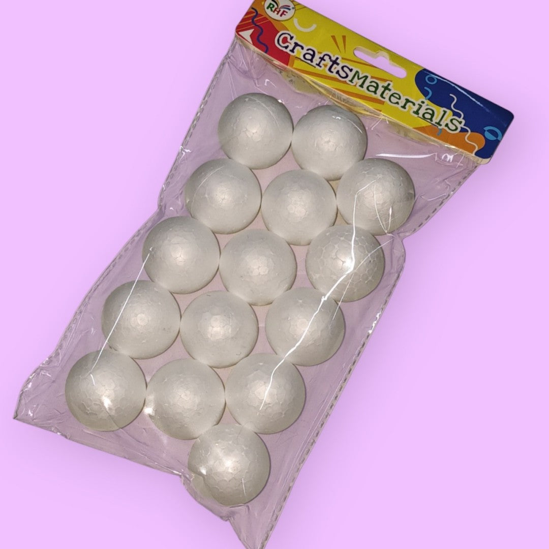 BOLA BLANCO FON 4CM 15PCS