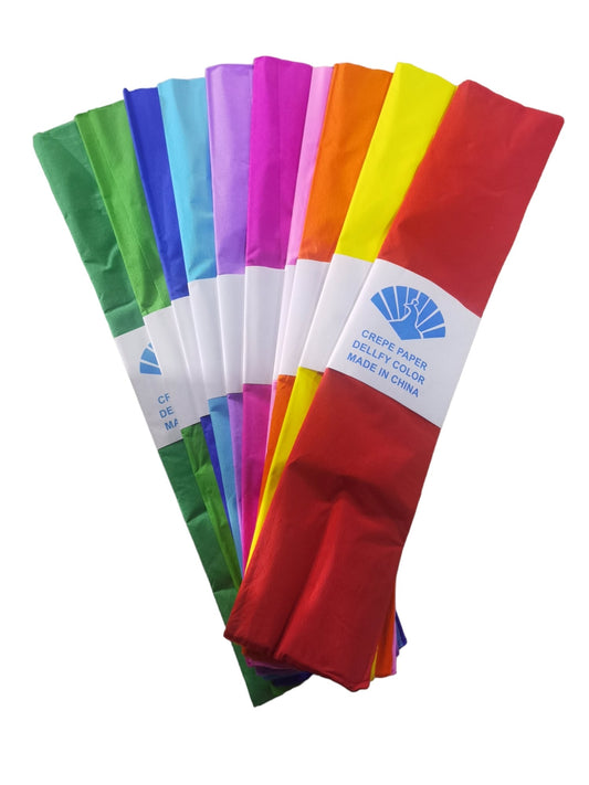 PAPEL CREPE 2M BOLSA 10 COLOR B