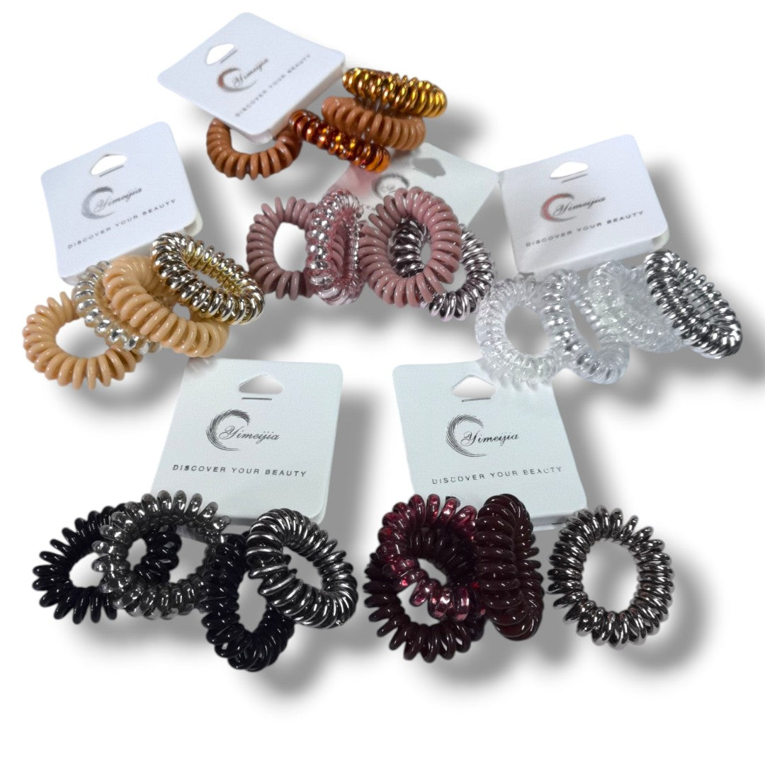 COLA LIGAS RESORTE P\ CABELLO 4PCS GALVANIZADA