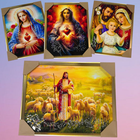 CUADRO CON DIAMANTE 40*50