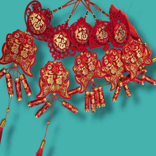 COLGANTE CHINO BUENA SUERTE PESCADO SURTIDO