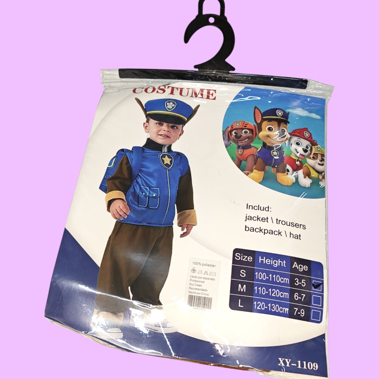 TRAJE DE PAW PATROL