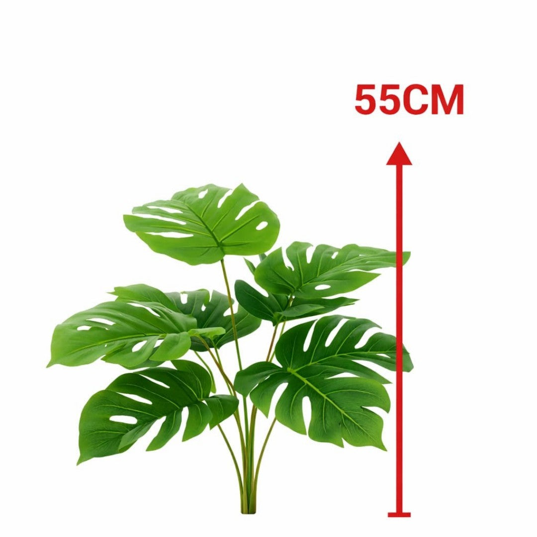 PLANTA ARTIFICIAL MONSTERA 55CM 14 RAMO 2221