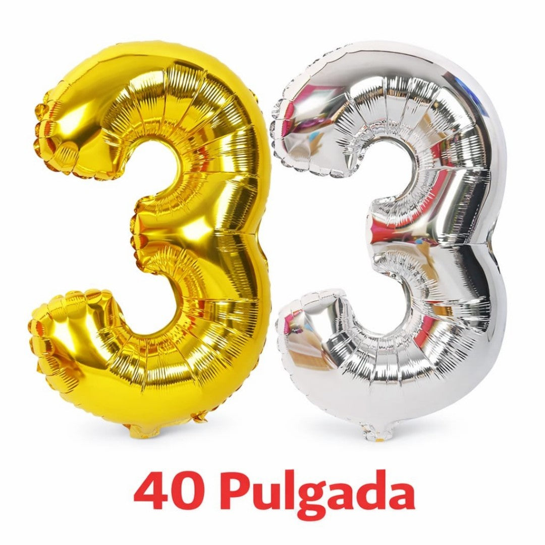 GLOBO NUMERO 3 40PULG