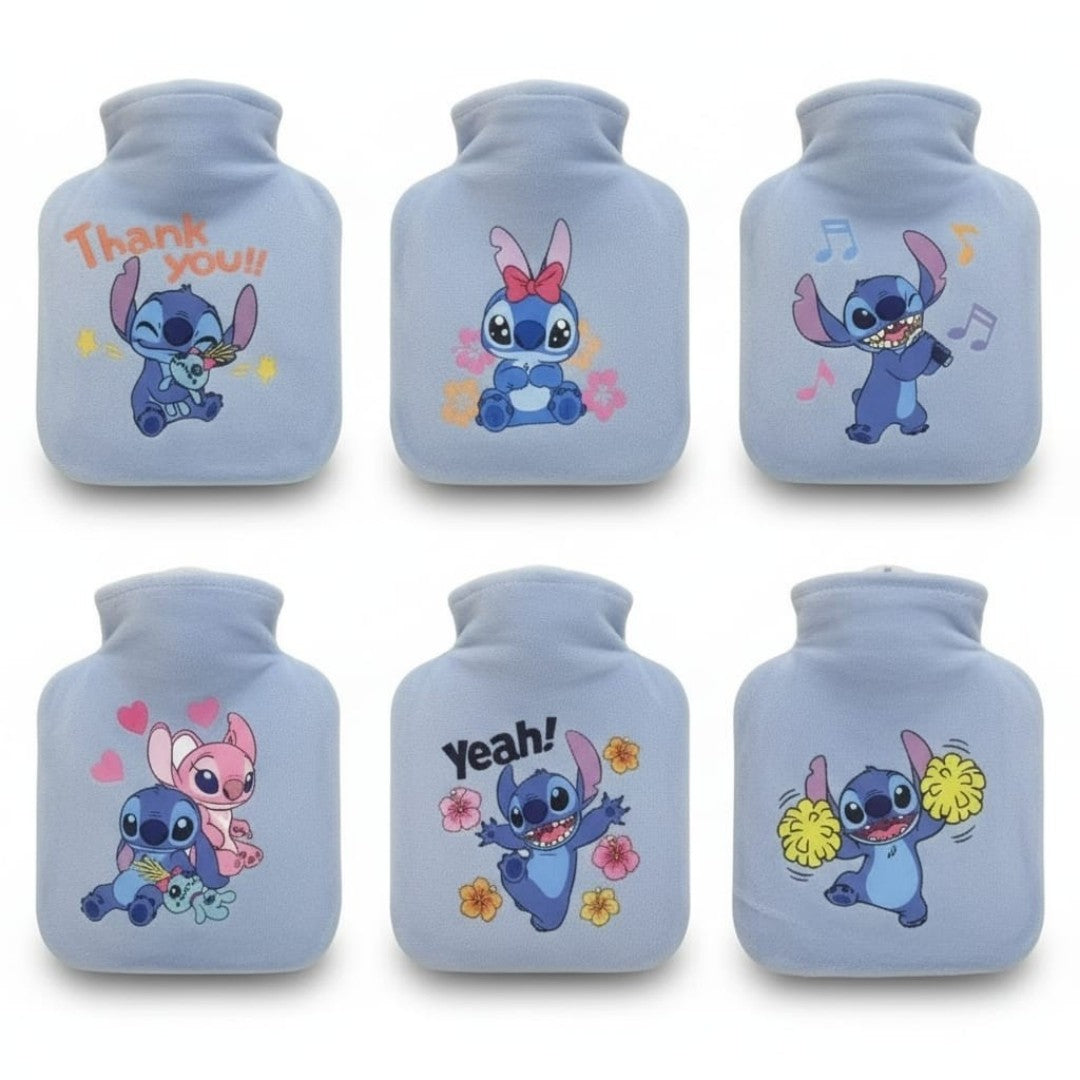 BOLSA AGUA CALIENTE STITCH PELUDA 350ML