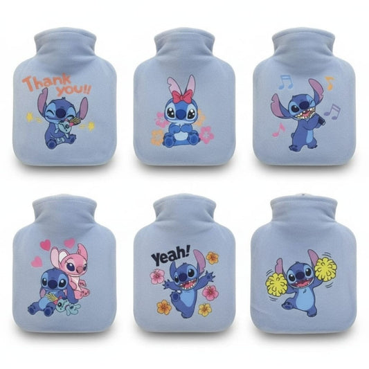 BOLSA AGUA CALIENTE STITCH PELUDA 350ML