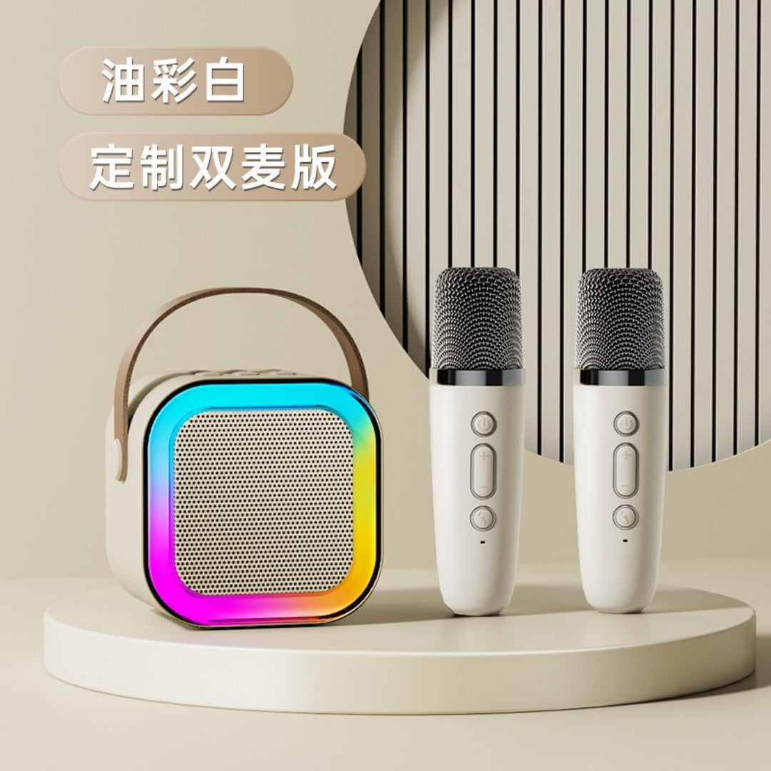 PARLANTE KARAOKE 2 MICROFONO K12 D