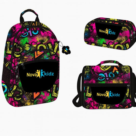 SALVEQUE+LONCHERA+CARTUCHERA 18PUL NOVA 17