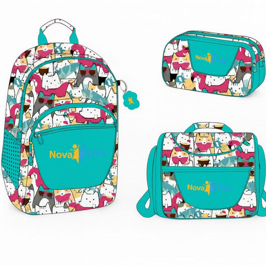 SALVEQUE+LONCHERA+CARTUCHERA 18PUL NOVA 7