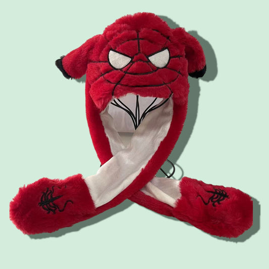 GORRA PELUDA C/ LUZ OREJA HOMBRE ARANA