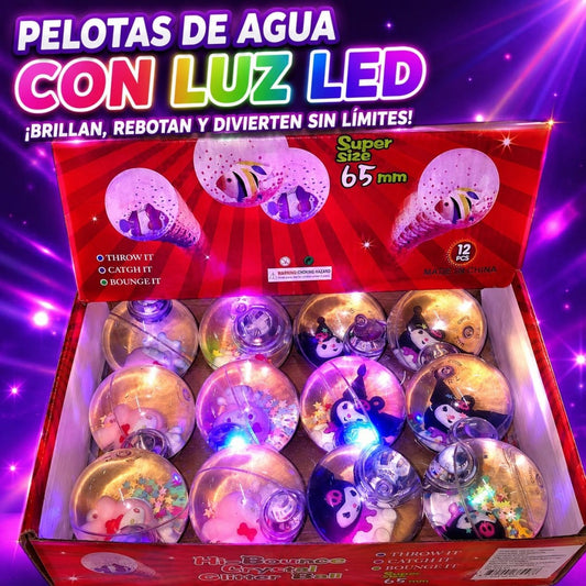 BOLAS AGUA LUZ KUROMI 6.5CM