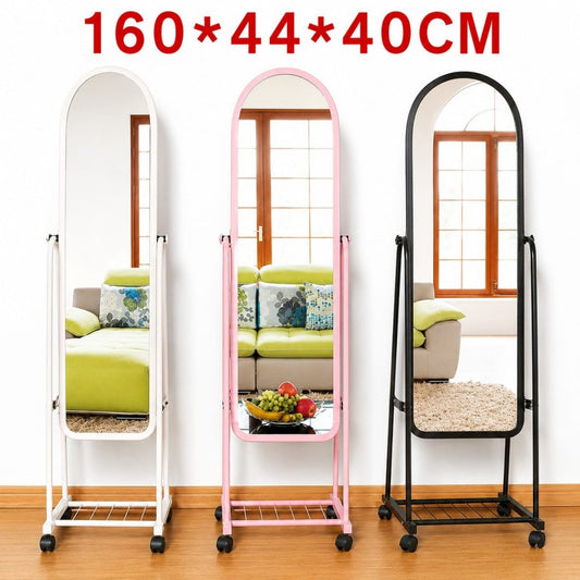 ESPEJO DE PISO CON RUEDAS MED 160*44*40