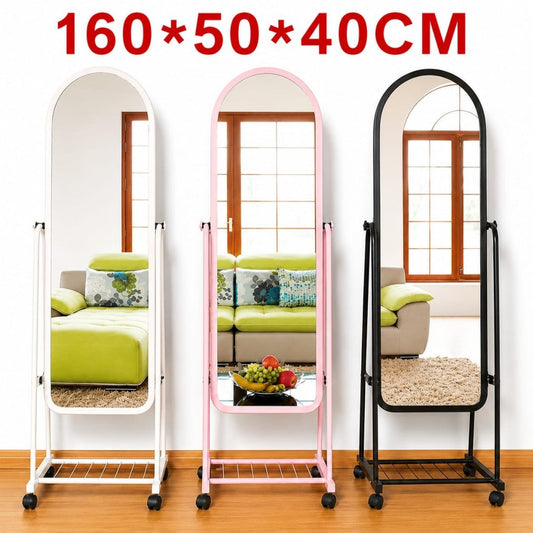 ESPEJO DE PISO CON RUEDAS GDE 160*50*40
