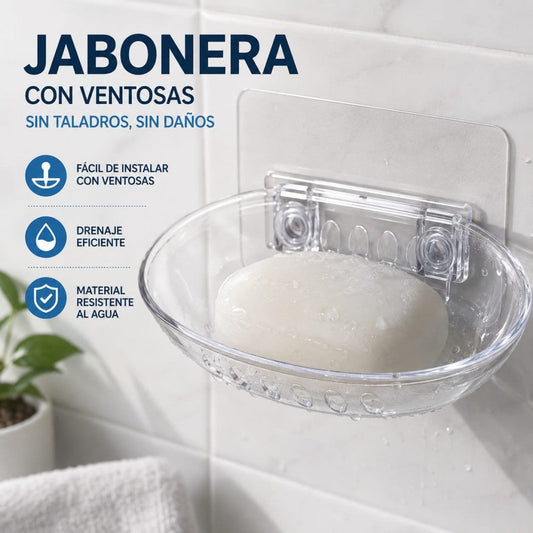JABONERA TRANSPARENTE VENTOSA