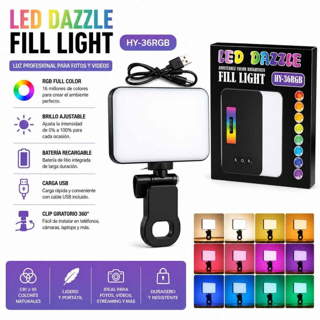 LUZ LED PARA CELULAR HY-36GRB