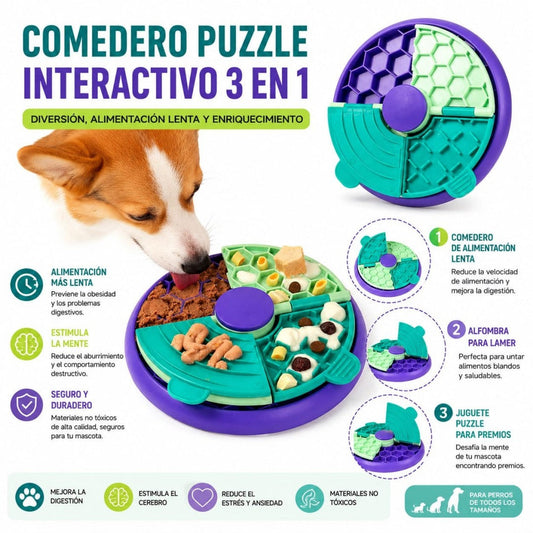 TAZA COMIDA LENTA PARA MASCOTAS