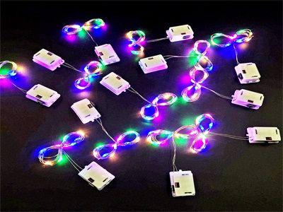 LUZ 20 LED COLOR 2M C/ BATERIA