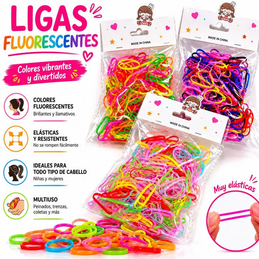 LIGAS PARA CABELLO BOLSA LUMINOSA