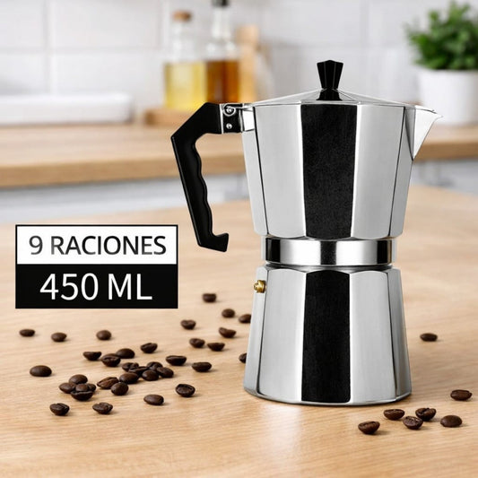 CAFETERA ITALIANA 9 TAZAS ALUMINIO