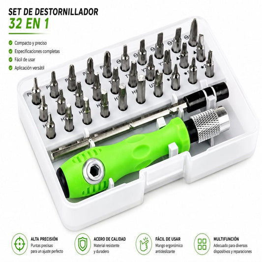 SET DESATORNILLADOR 32EN1 7089C