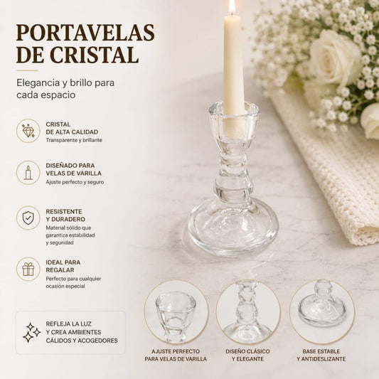 CANDELABRO VIDRIO COPA