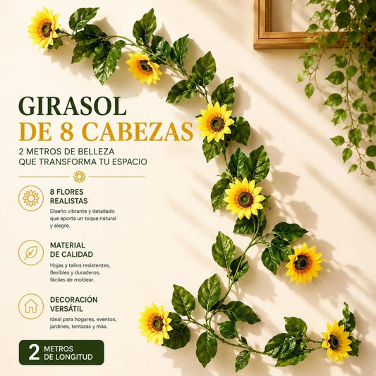 GUIRNALDA GIRASOL 8 CABEZA