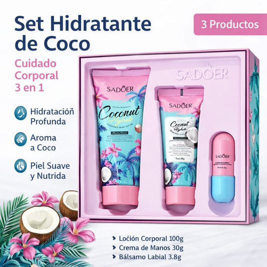 SET CORPORAL LOCION + CREMA MANO + LABIAL SD01673