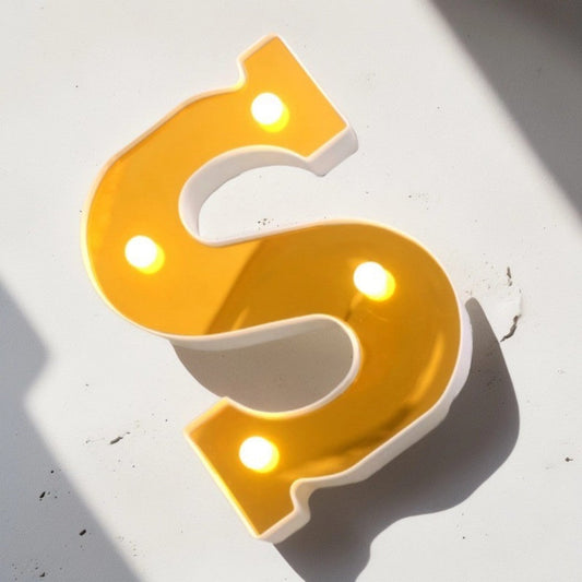 LAMPARA LETRA S 16CM