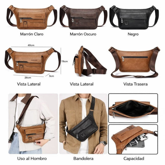 BOLSO CRUZADO DE PECHO CUERO 1377