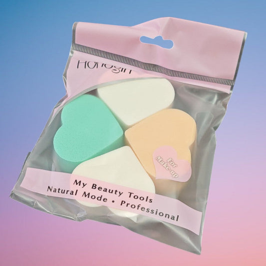 ESPONJA MAQUILLAJE 4PCS H003 CORAZON