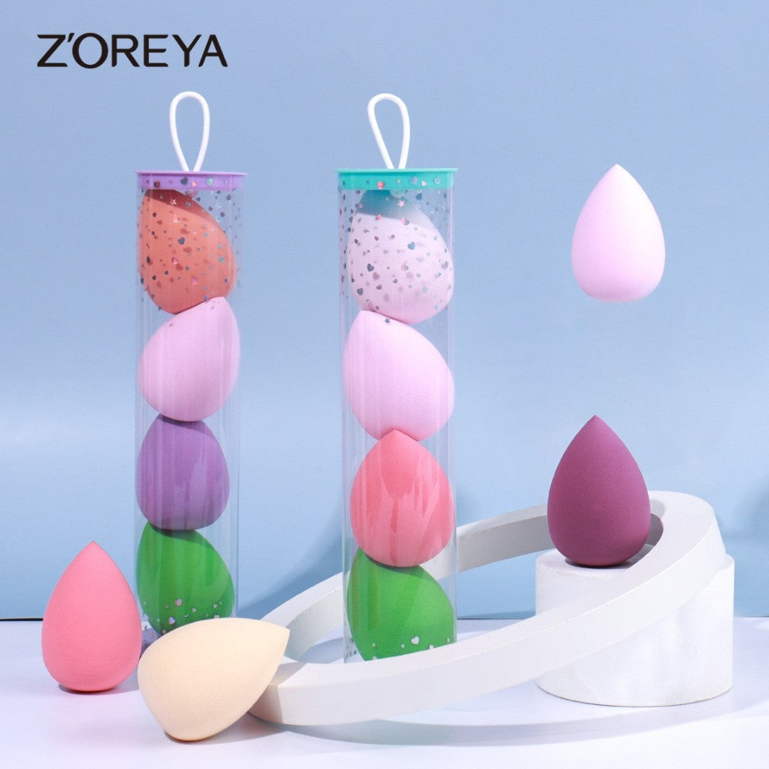 ESPONJA MAQUILLAJE 5PCS HUEVO TARRO