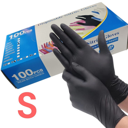 GUANTES DE VINILO NEGRO S 100PCS