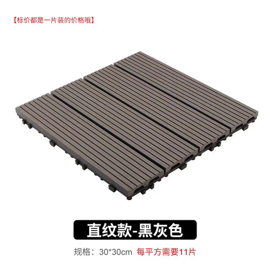 DECKS PVC TERRAZAS 30*30CM NEGRO