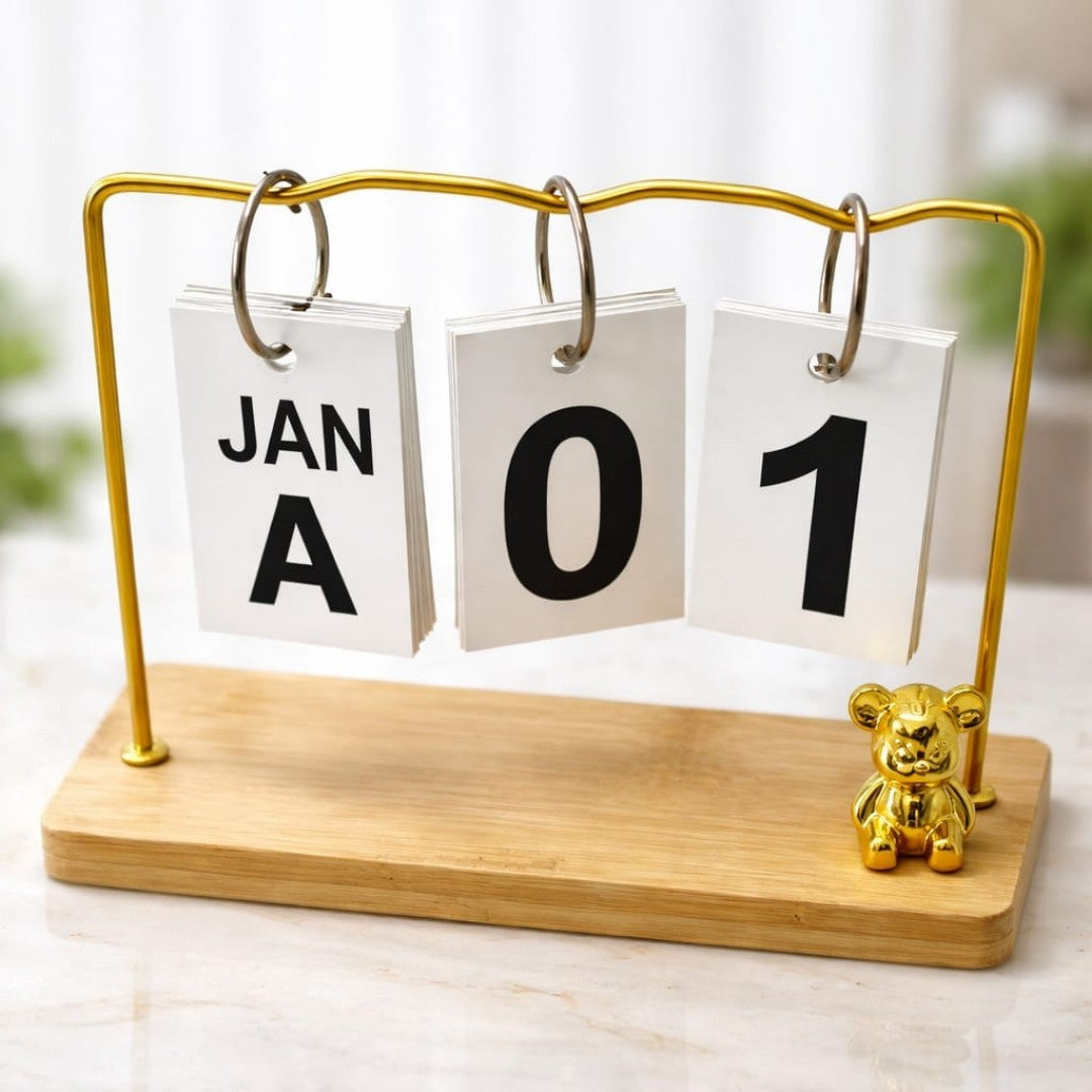 CALENDARIO ESCRITORIO MADERA