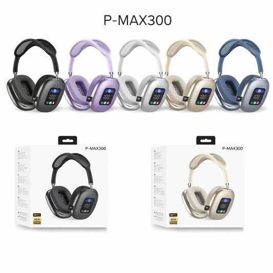 AUDIFONO BLUETOOTH CON PANTALLA P-MAX300