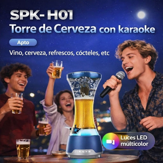 TORRE DE CERVEZA CON KARAOKE