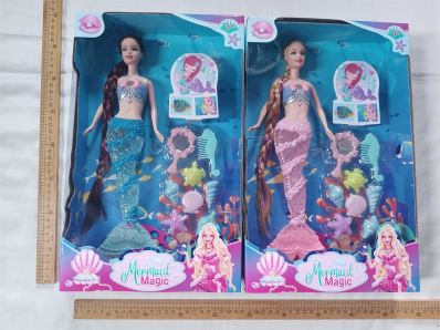 MUNECA SIRENA C/LUZ SONIDO 11pulg 3679-2